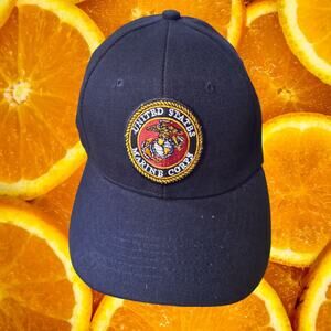 NWOT DF Black US Marine Corps Adjustable Baseball Hat Cap